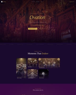 Awards Ceremony Event Specialist Professional Website Template