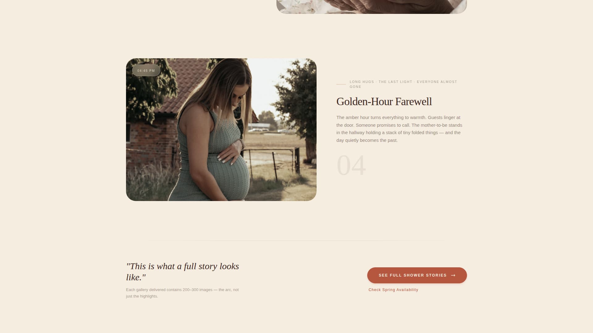 Cherish - Heartfelt Baby Shower Landing Page Template