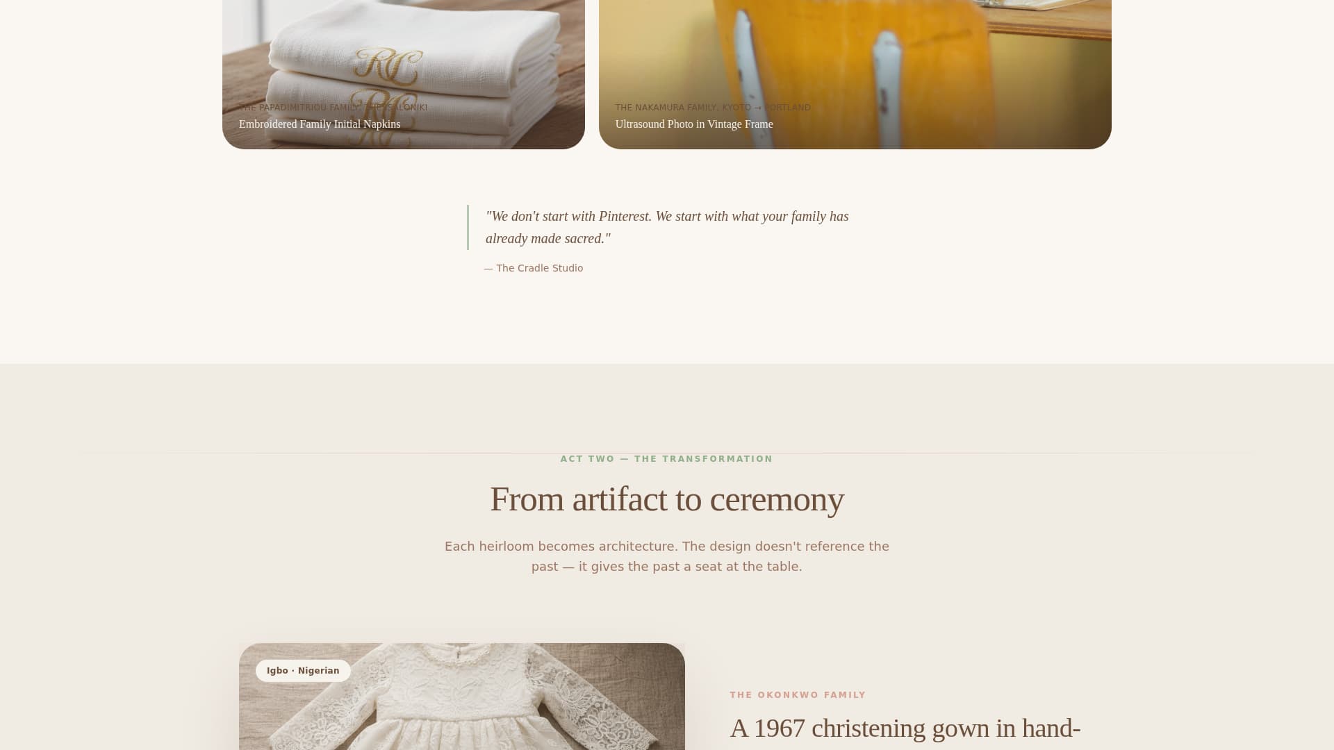 Cradle - Heartfelt Baby Shower Landing Page Template