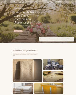 Cradle - Heartfelt Baby Shower Landing Page Template