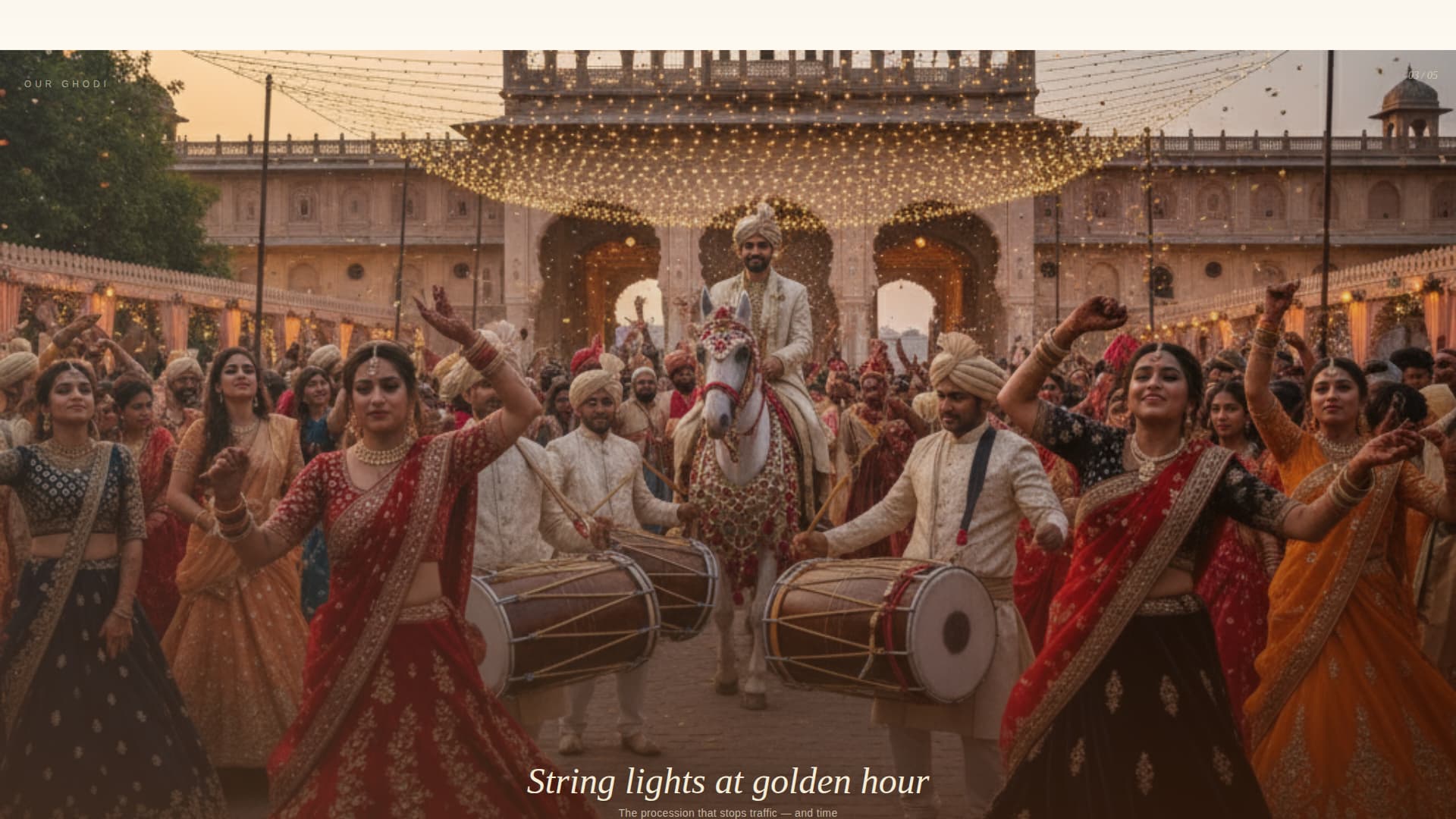 Baraat - Unforgettable Procession Landing Page Template