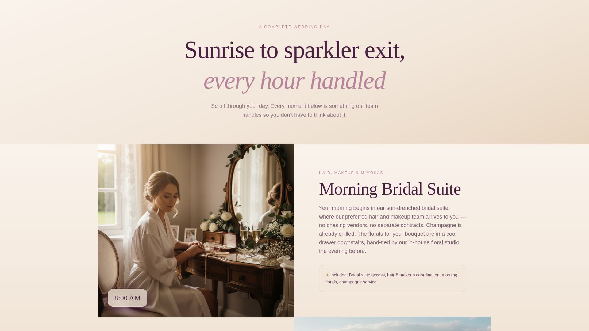Vow - Enchanting Barnvenue Landing Page Template