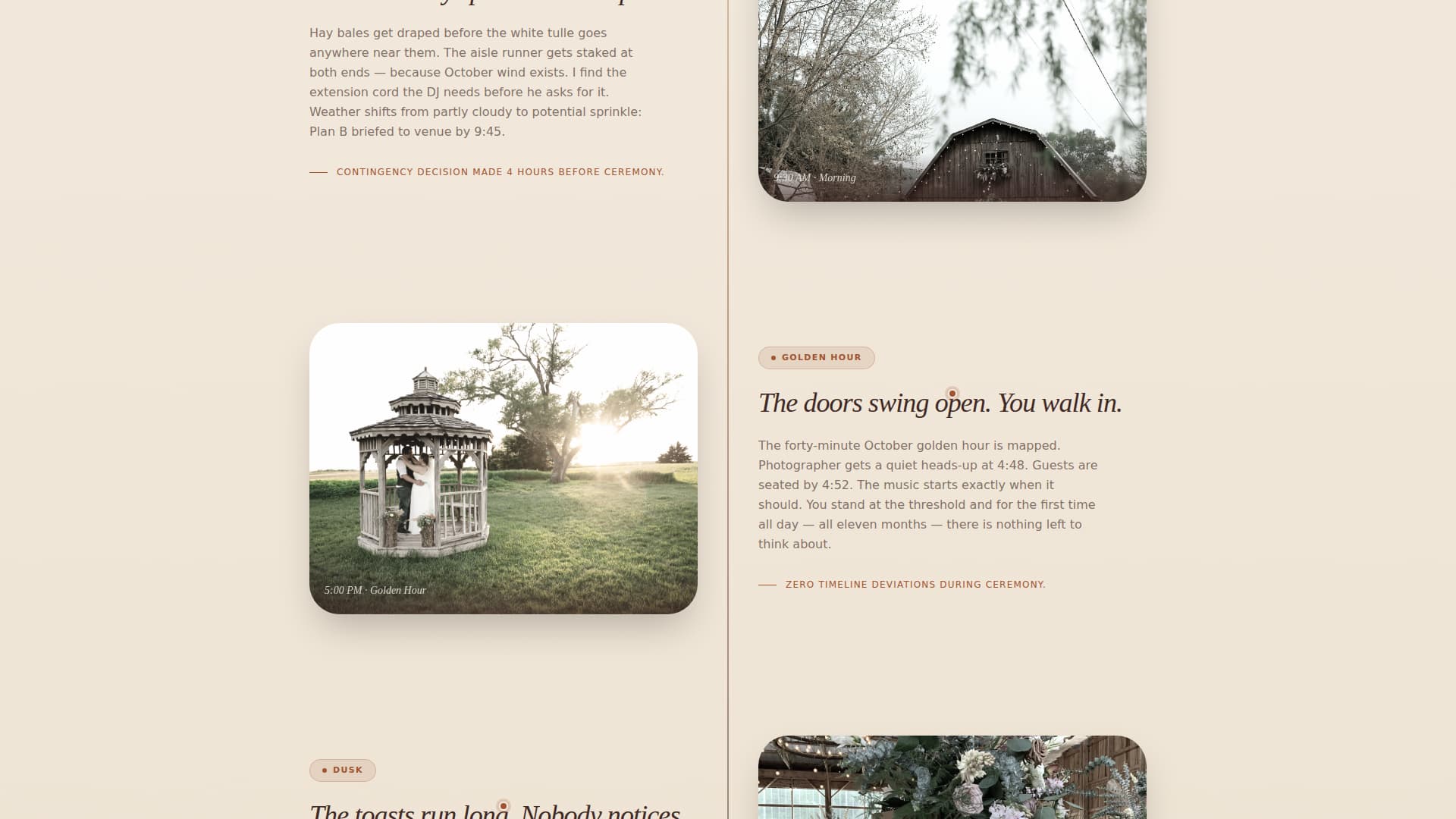 Gather - Rustic Wedding Landing Page Template