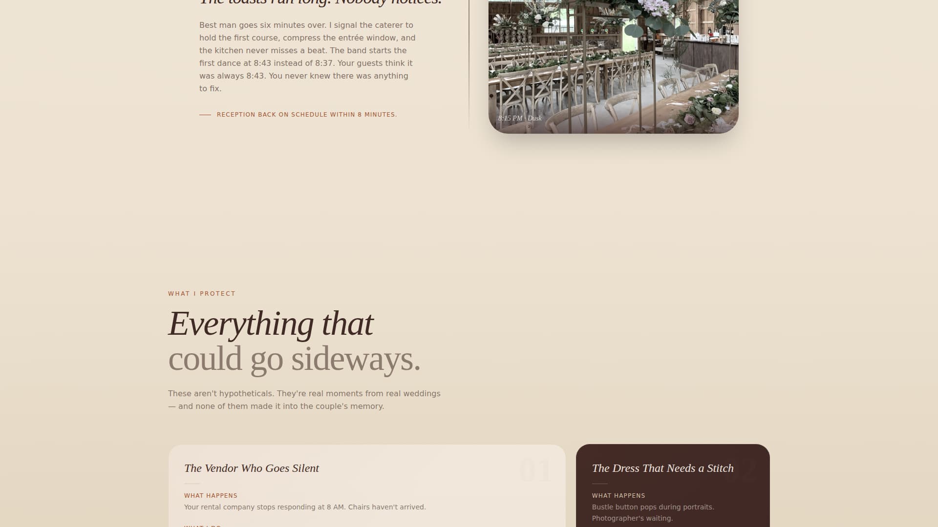 Gather - Rustic Wedding Landing Page Template