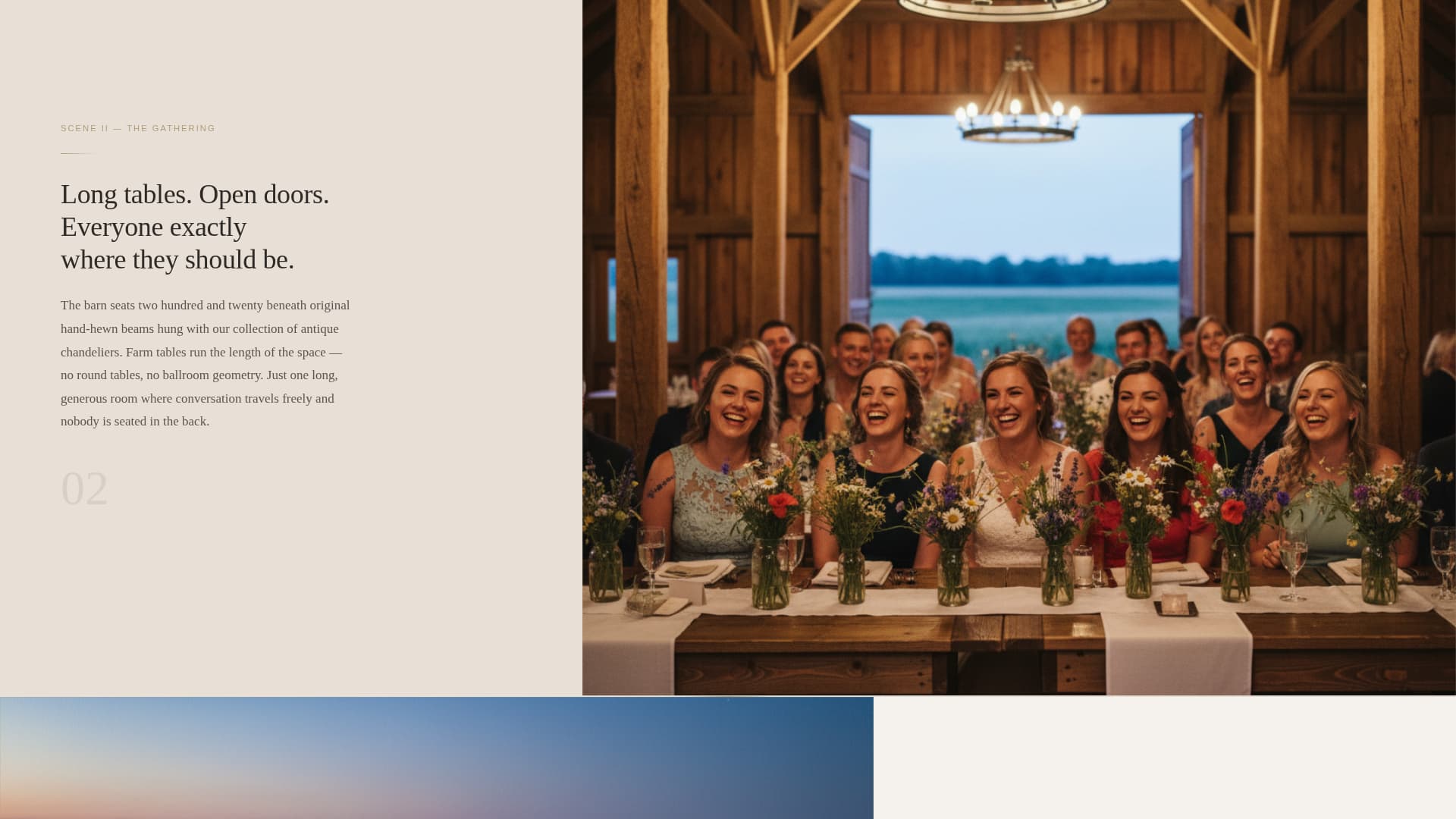 Vow - Elegant Barnwedding Landing Page Template