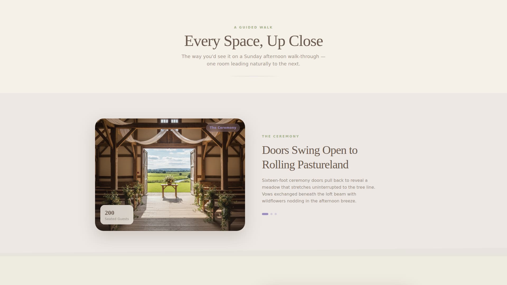Homestead - Enchanting Barnvenue Landing Page Template