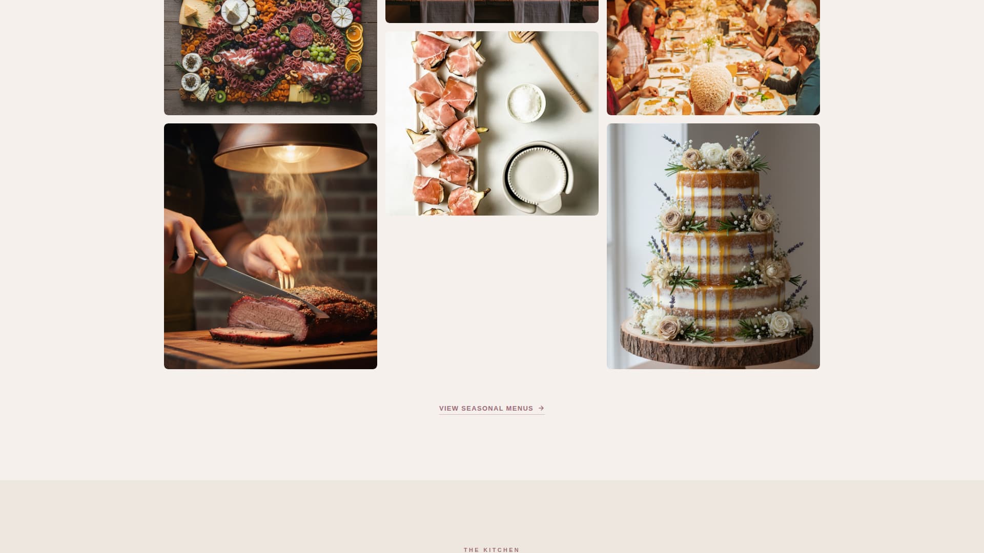 Harvest - Rustic Catering Landing Page Template