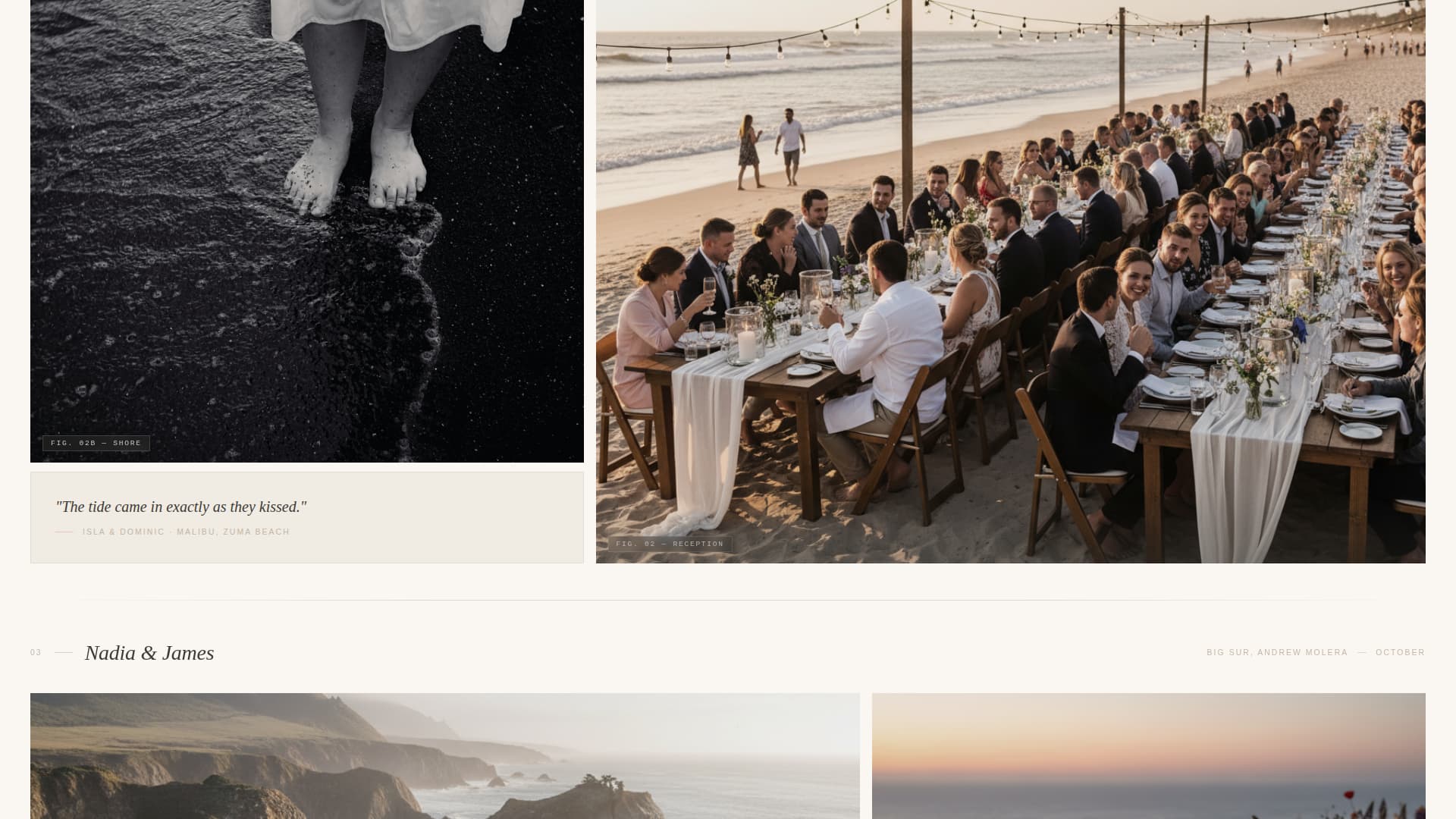 Tideknot - Breathtaking Beachwedding Landing Page Template