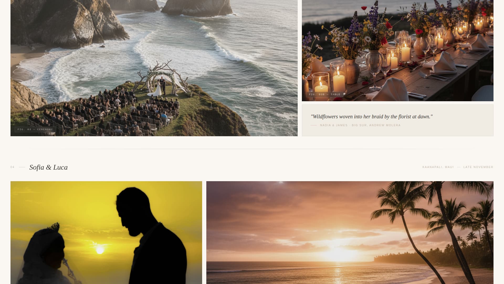 Tideknot - Breathtaking Beachwedding Landing Page Template