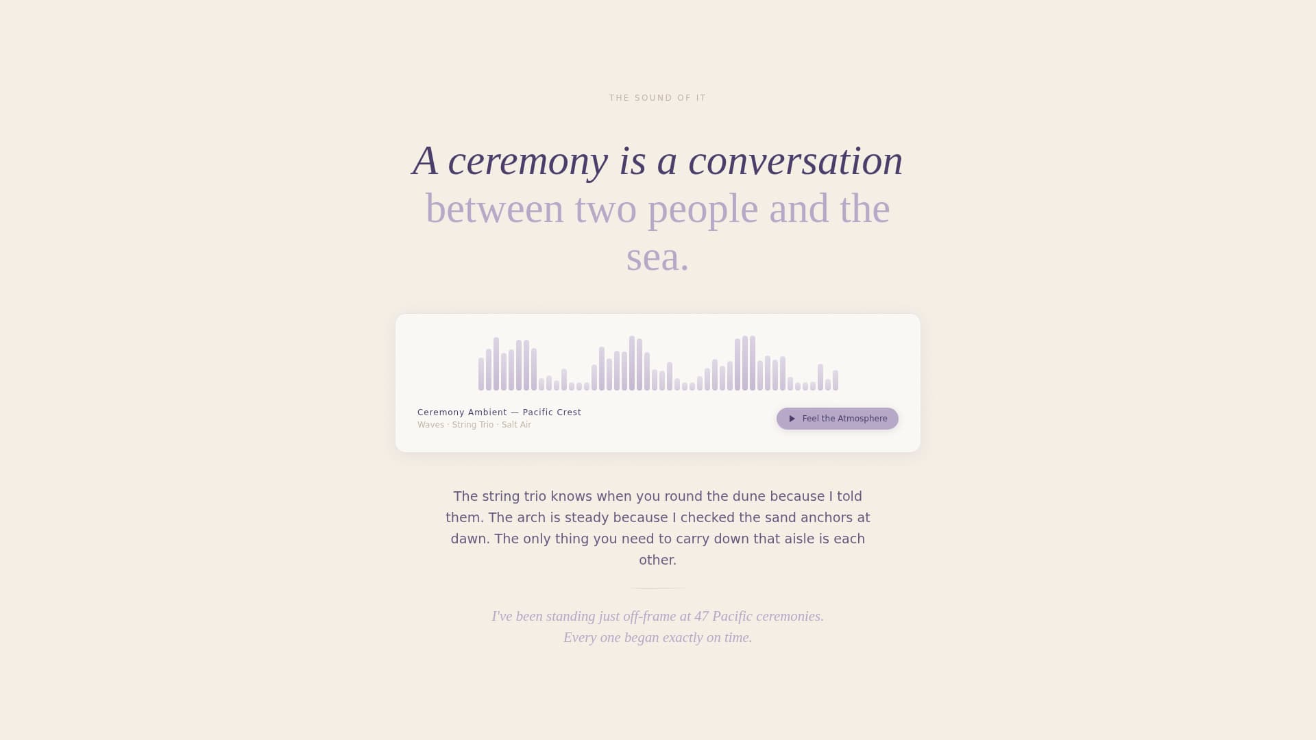 Tides - Serene Coordinator Landing Page Template