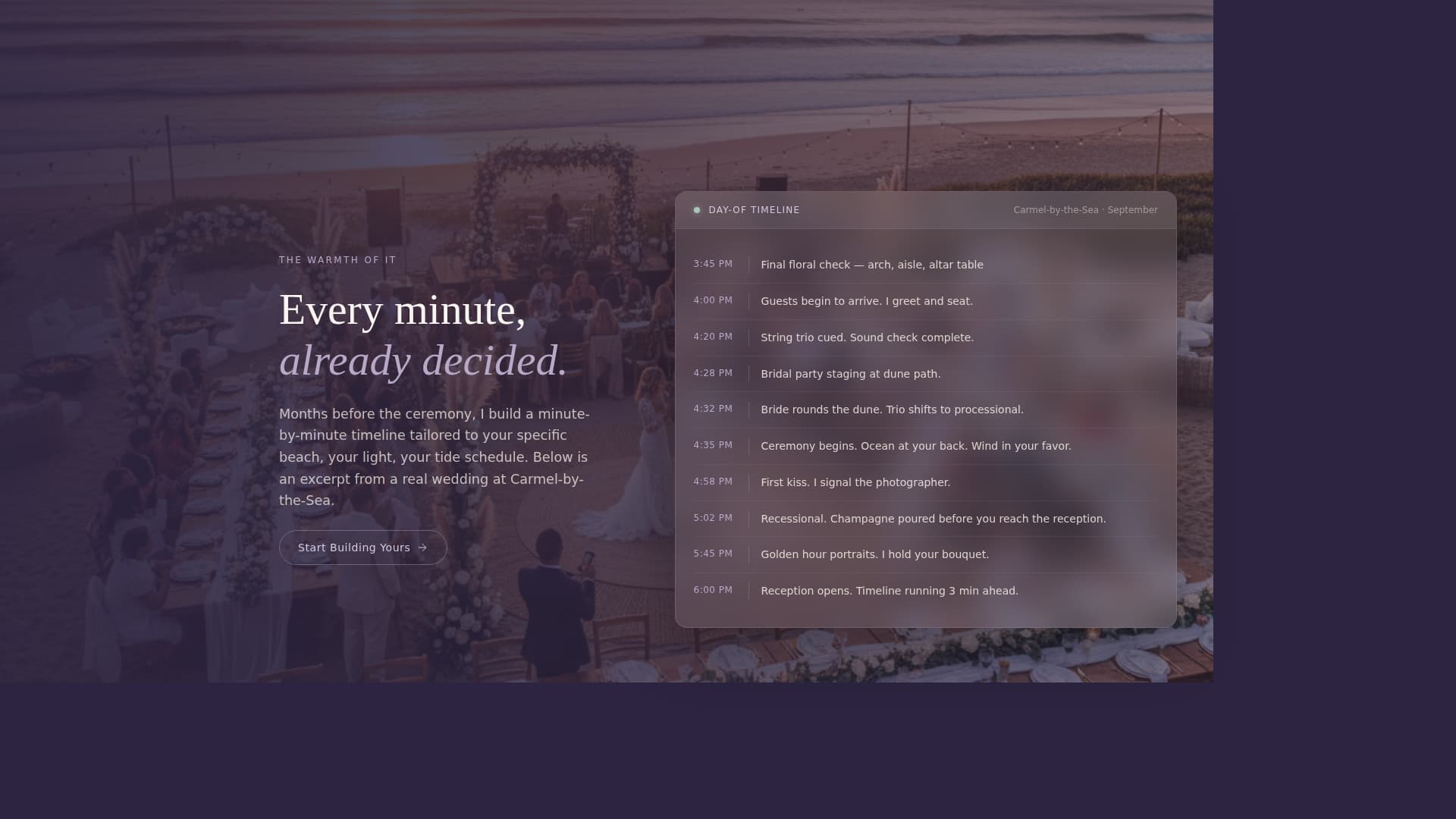 Tides - Serene Coordinator Landing Page Template