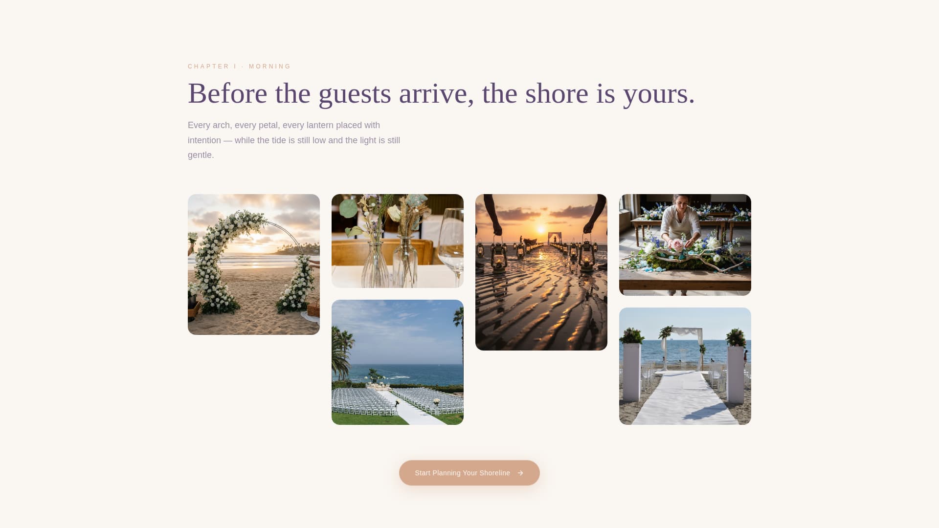Tides - Breathtaking Beachwedding Landing Page Template
