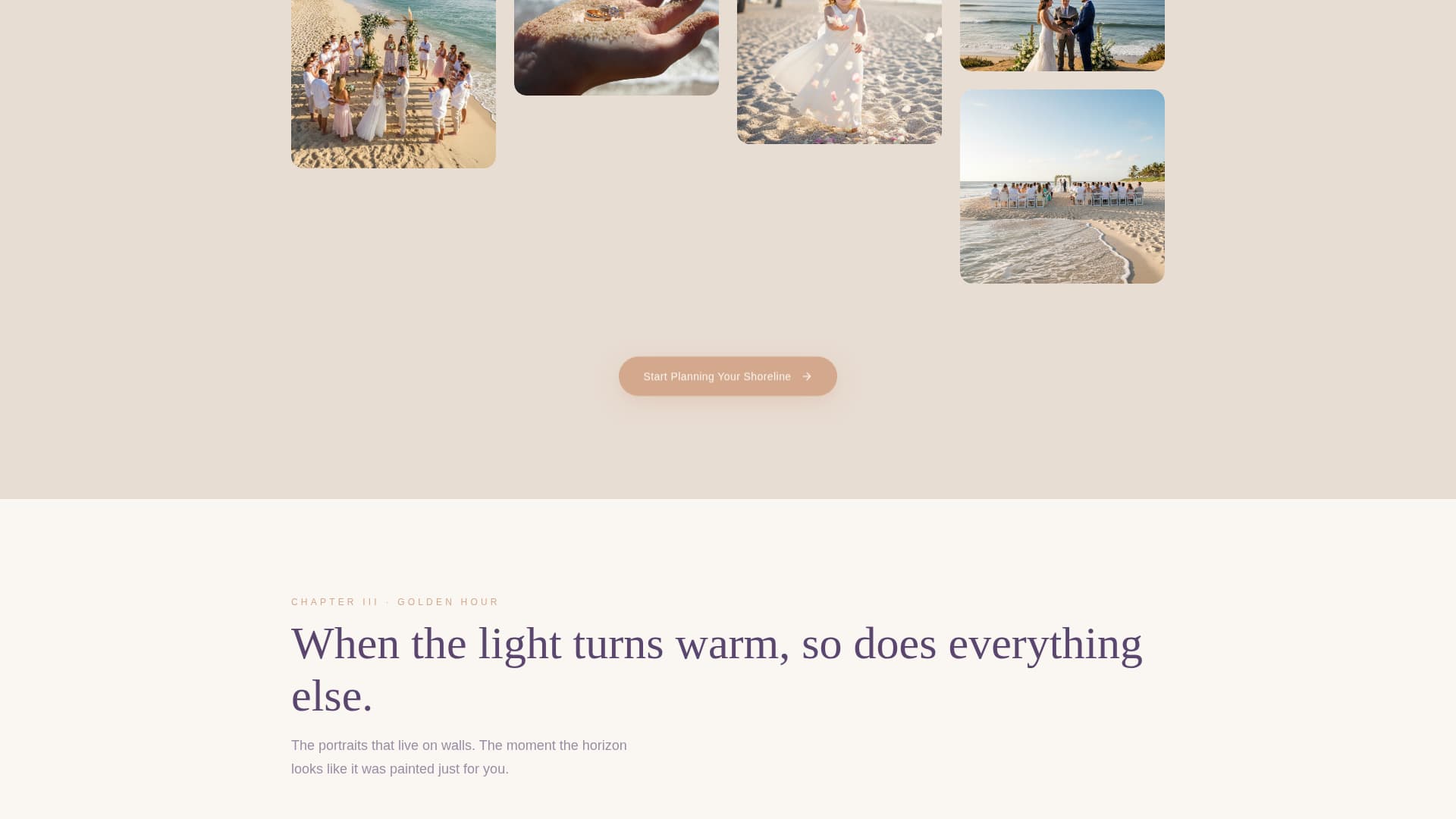 Tides - Breathtaking Beachwedding Landing Page Template