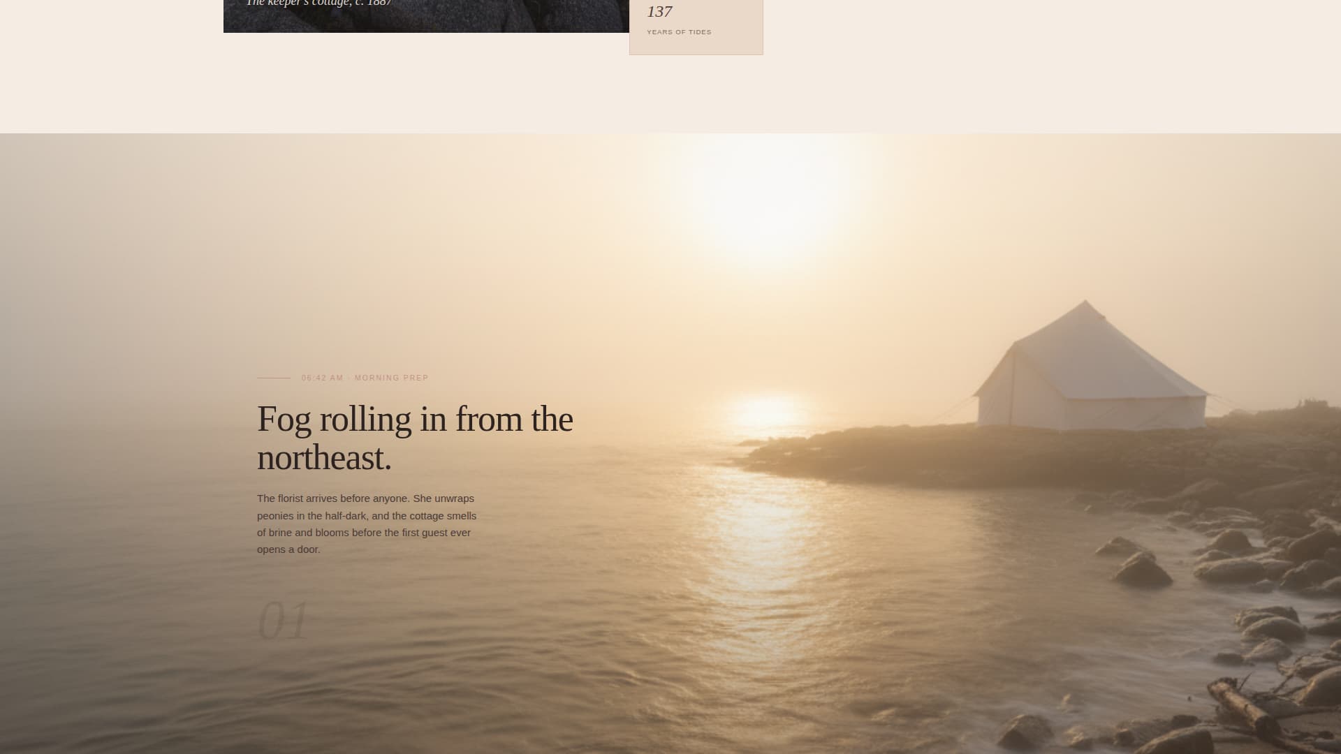 Shoreline - Enchanting Beachvenue Landing Page Template
