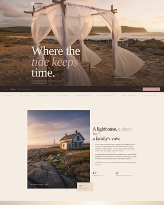 Shoreline - Enchanting Beachvenue Landing Page Template