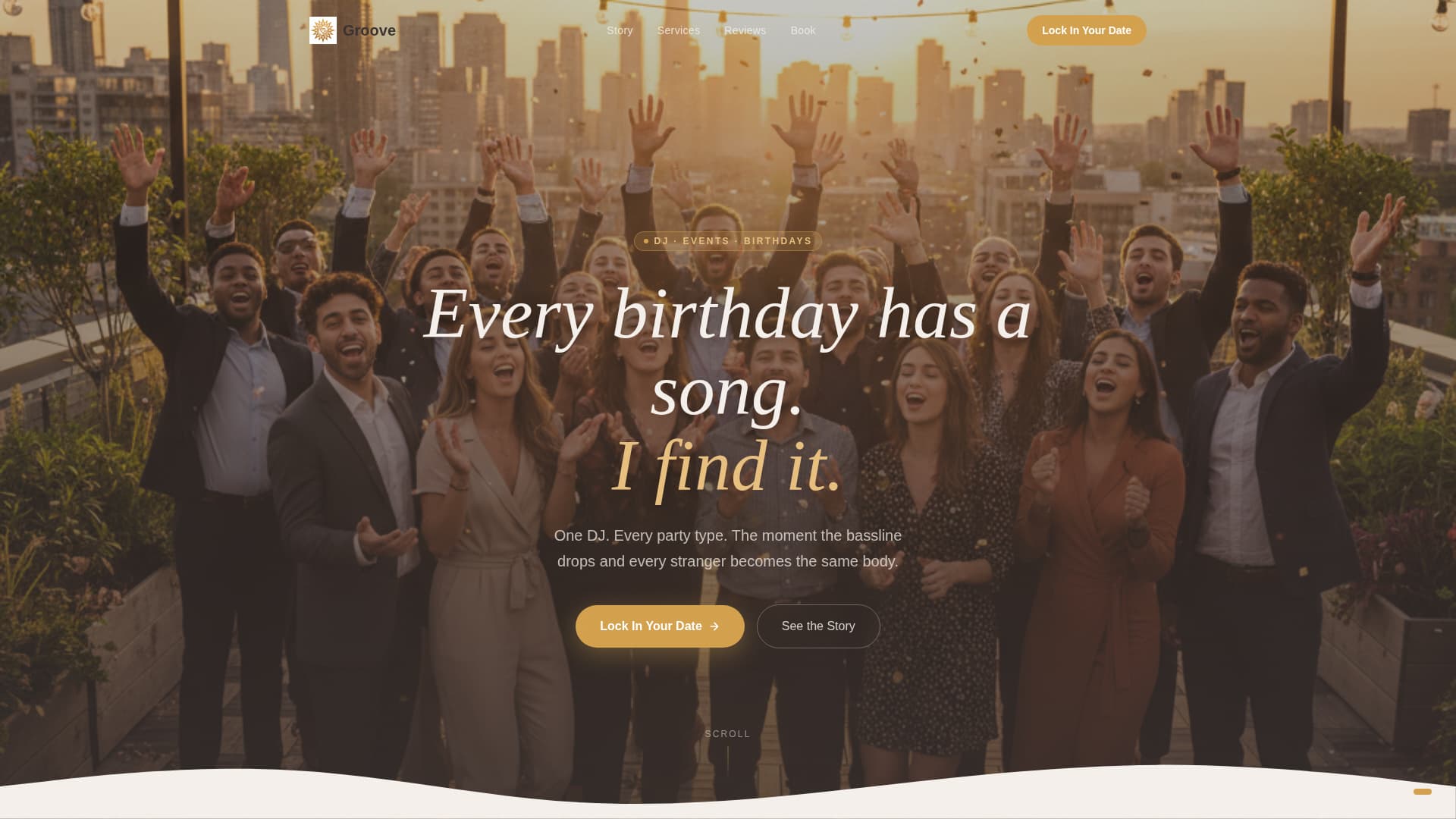 Groove - Vibrant DJ Landing Page Template