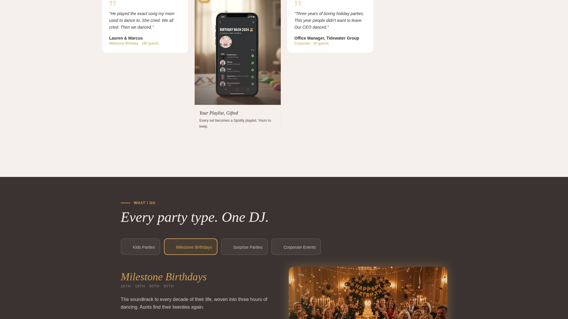 Groove - Vibrant DJ Landing Page Template