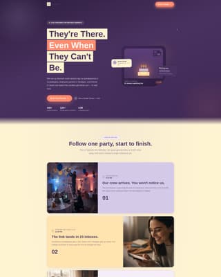 Stream - Heartfelt Birthday Landing Page Template