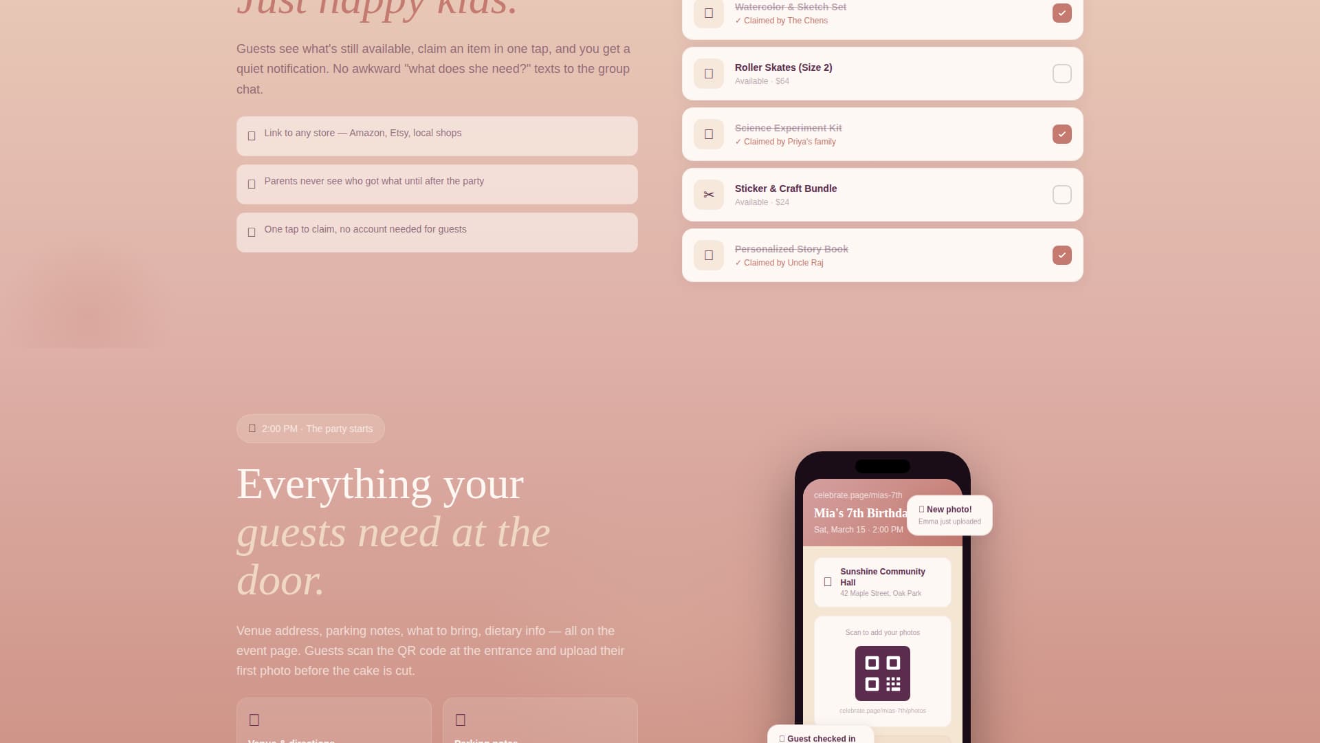Celebrate - Heartfelt Birthday Landing Page Template