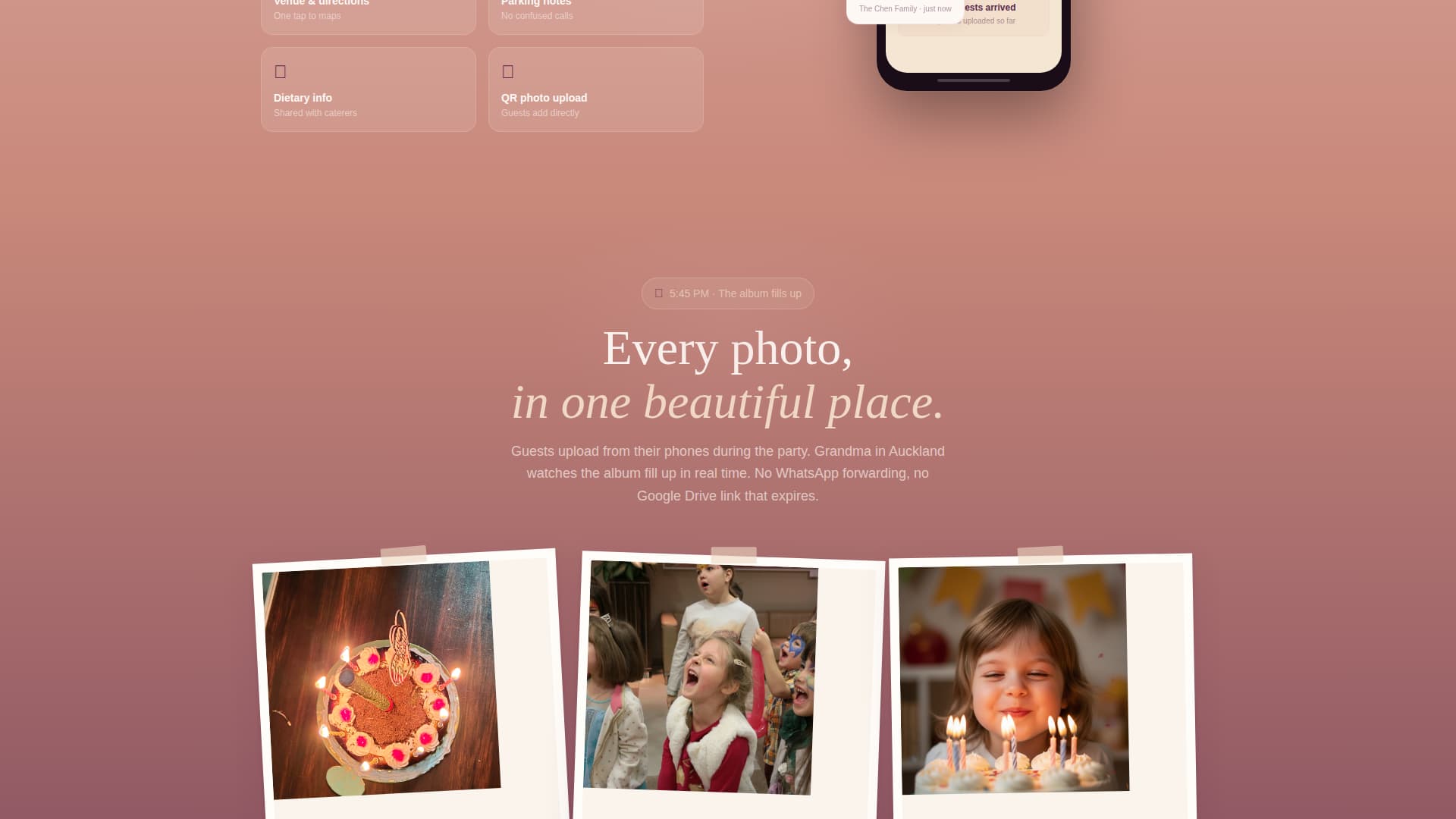 Celebrate - Heartfelt Birthday Landing Page Template