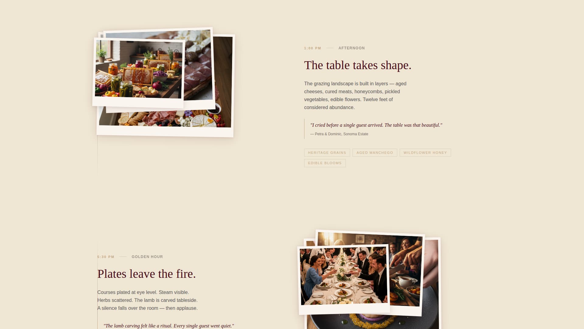 Feast - Artisan Wedding Landing Page Template
