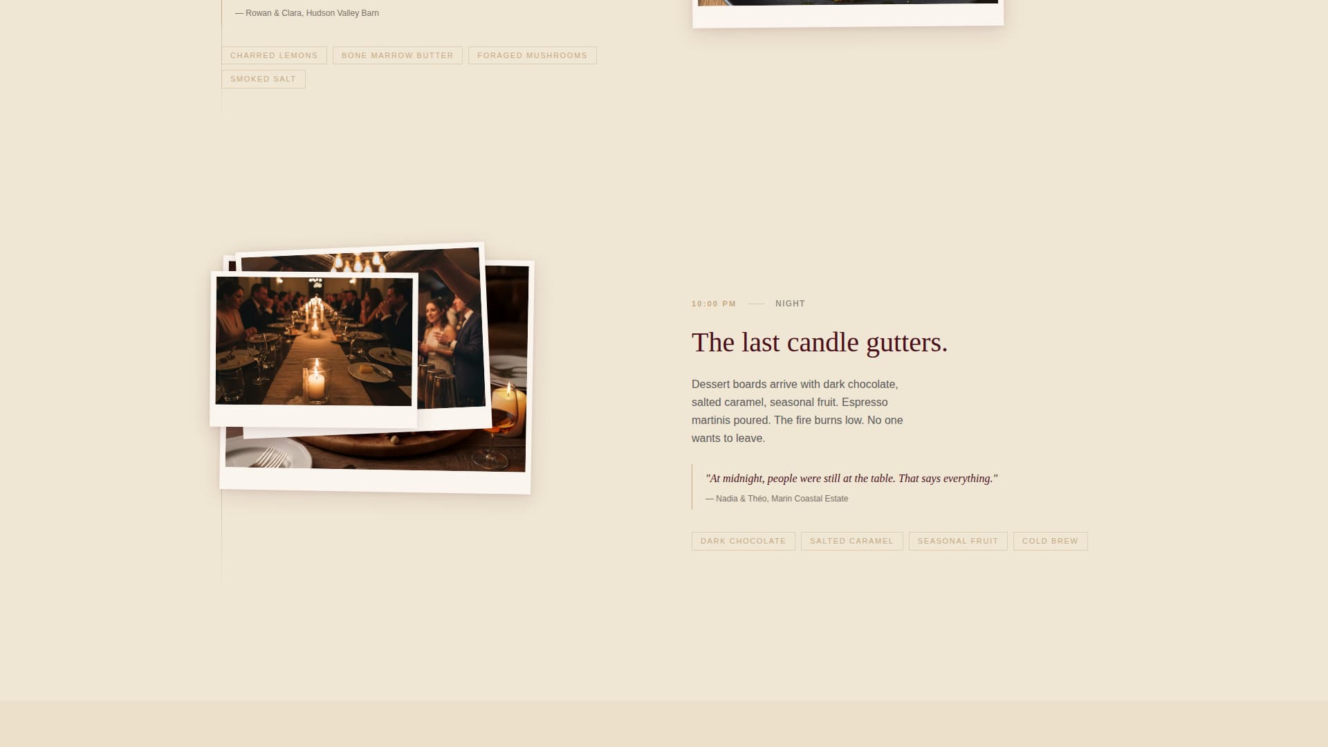 Feast - Artisan Wedding Landing Page Template