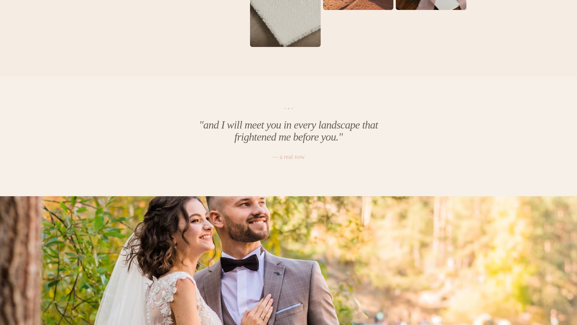 Vow - Enchanting Bohemian Landing Page Template
