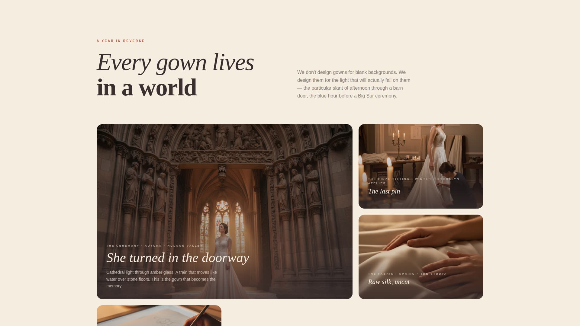 Vow - Timeless Bridal Landing Page Template