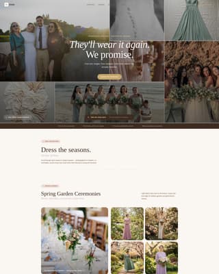 Aisle - Elegant Bridesmaid Landing Page Template