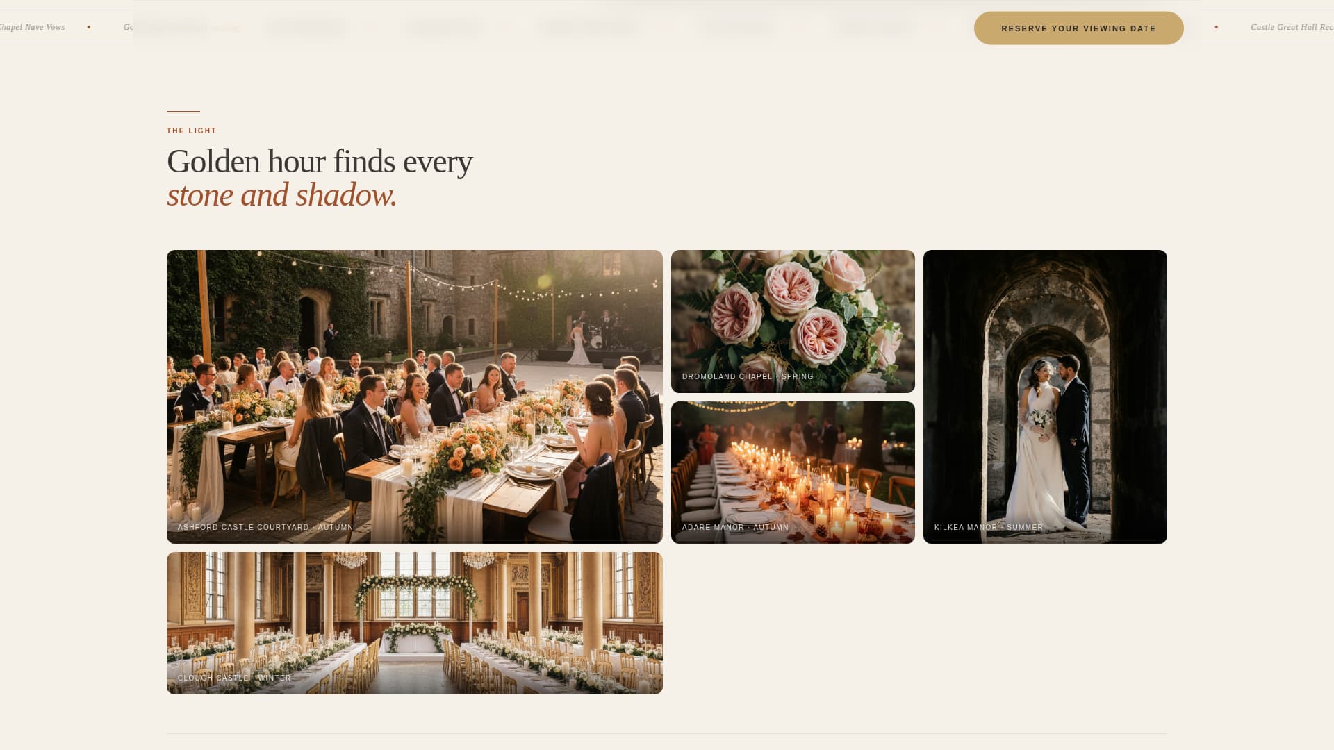 Vows - Enchanting Estate Landing Page Template