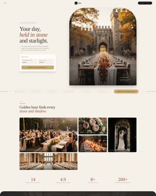 Vows - Enchanting Estate Landing Page Template