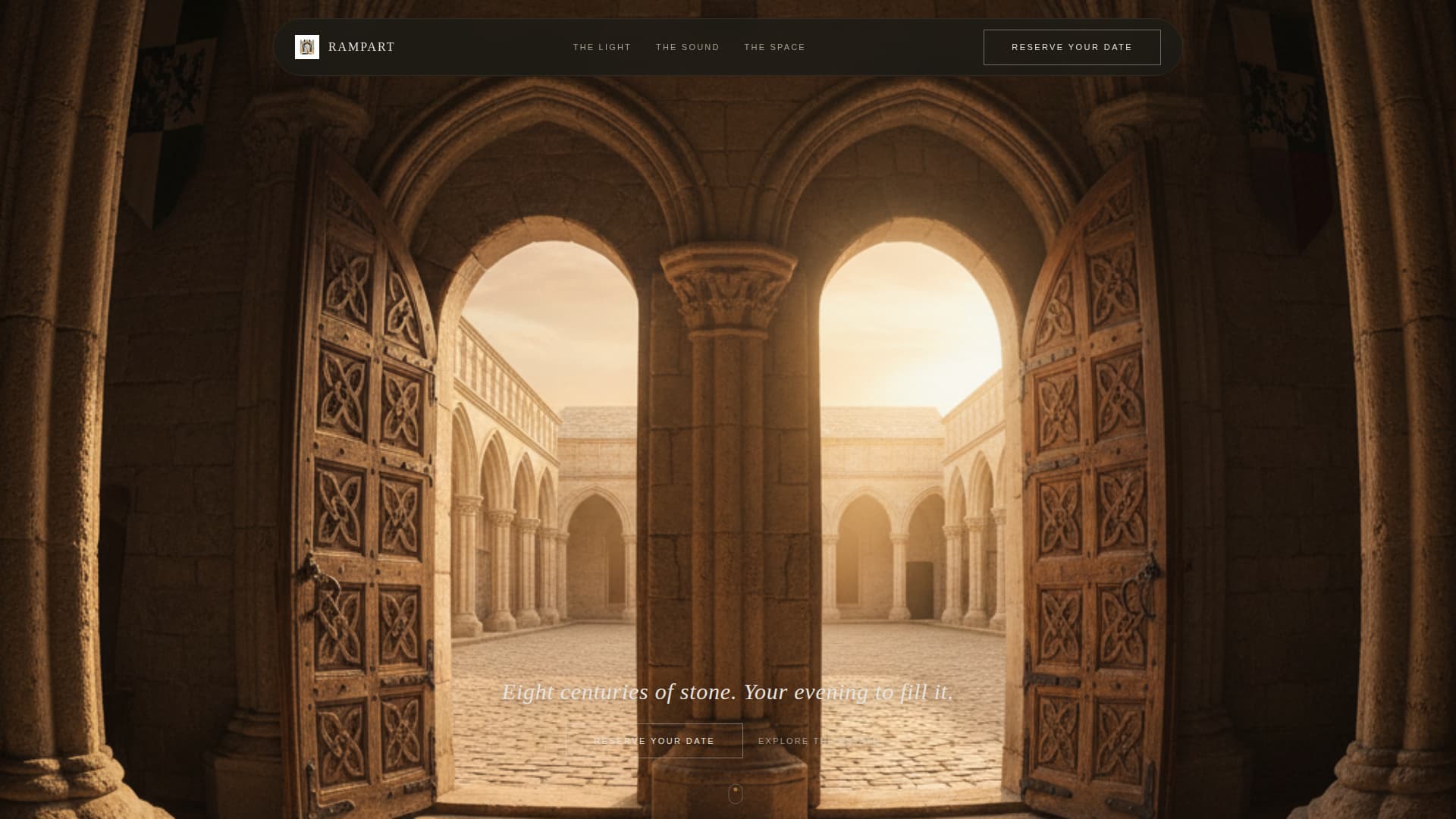 Rampart - Enchanting Castlevenue Landing Page Template