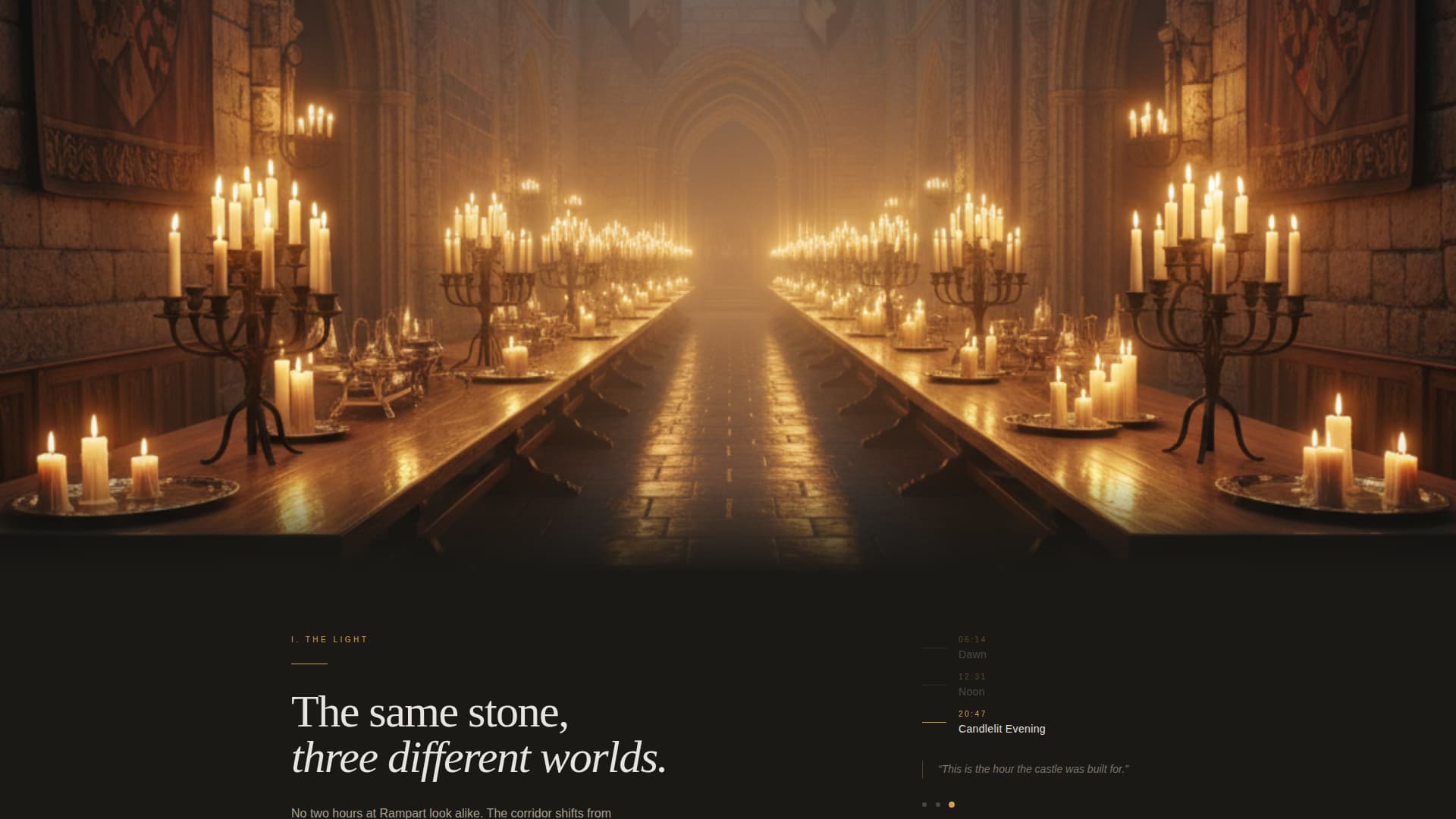 Rampart - Enchanting Castlevenue Landing Page Template