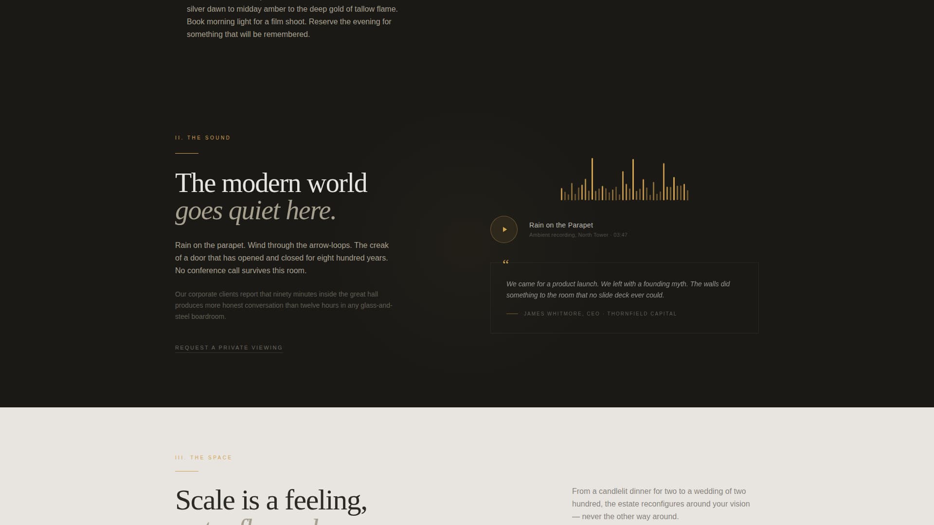 Rampart - Enchanting Castlevenue Landing Page Template