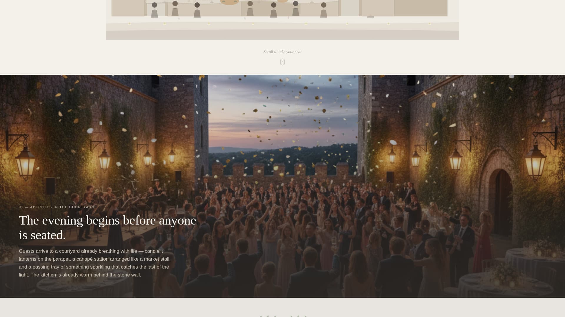 Feast - Elegant Castlewedding Landing Page Template