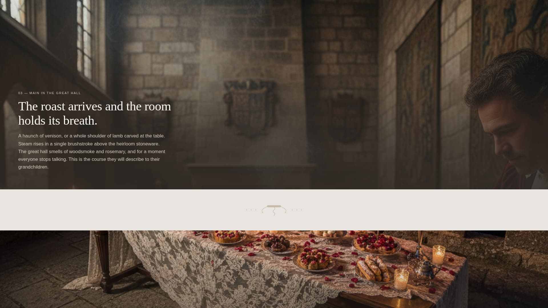 Feast - Elegant Castlewedding Landing Page Template