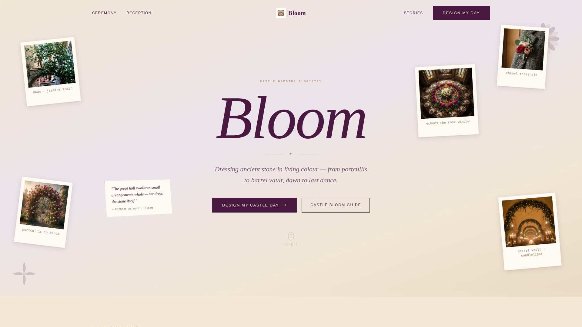 Bloom - Enchanting Florist Landing Page Template