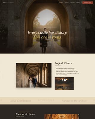 Chronicle - Timeless Castlewedding Landing Page Template