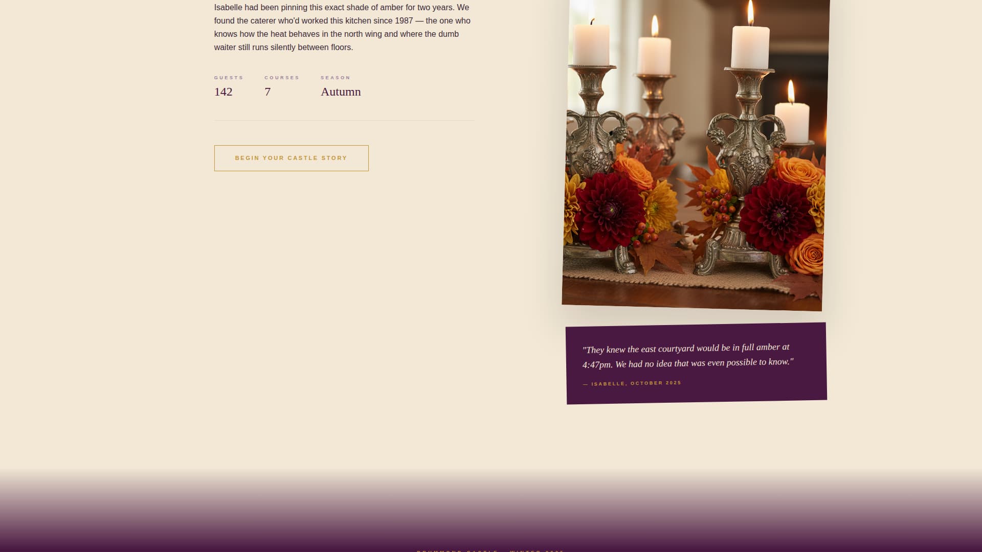Vow - Enchanting Castlewedding Landing Page Template