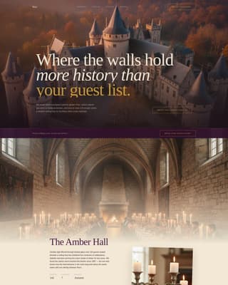 Vow - Enchanting Castlewedding Landing Page Template