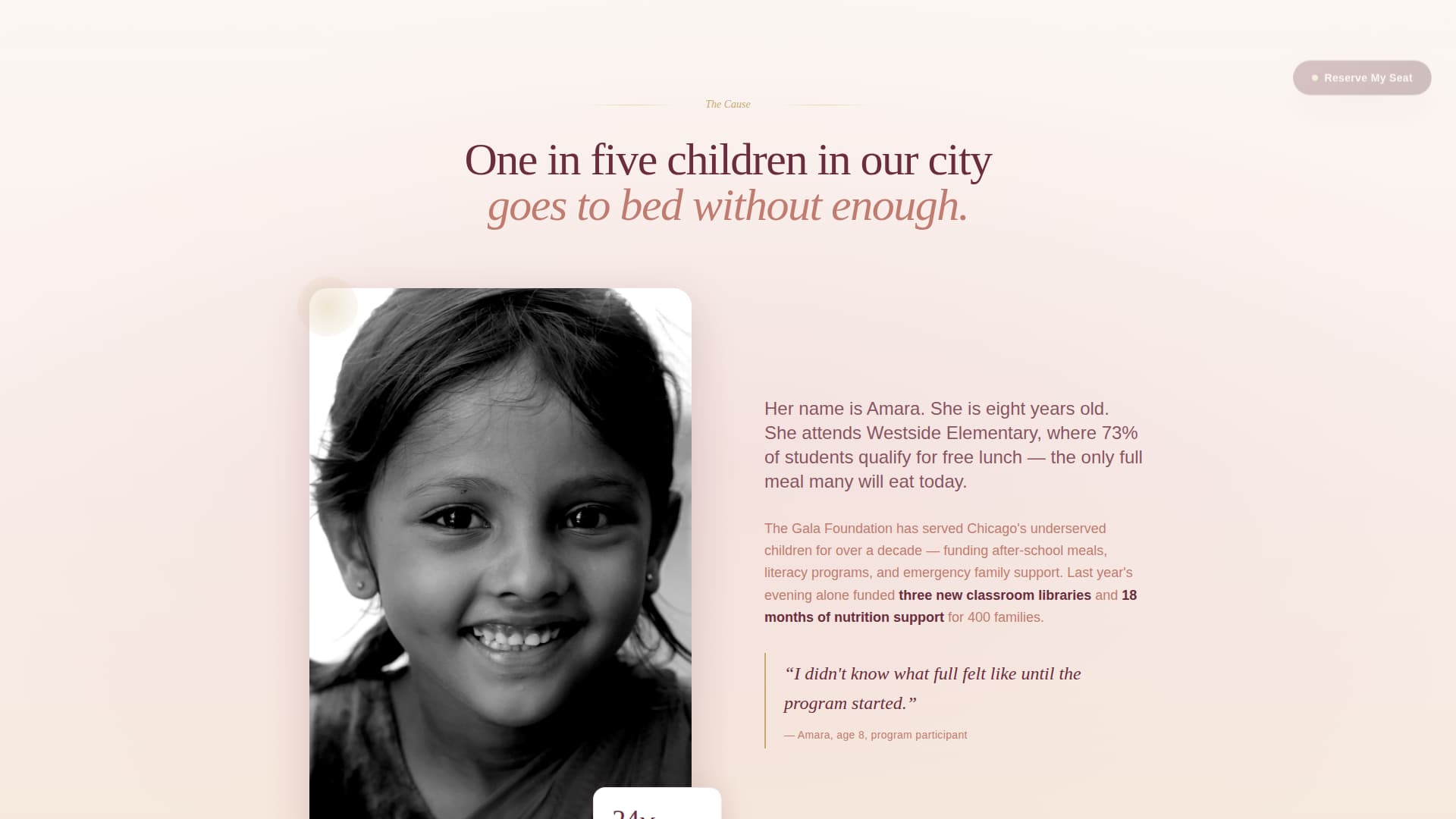 Gala - Elegant Charity Landing Page Template
