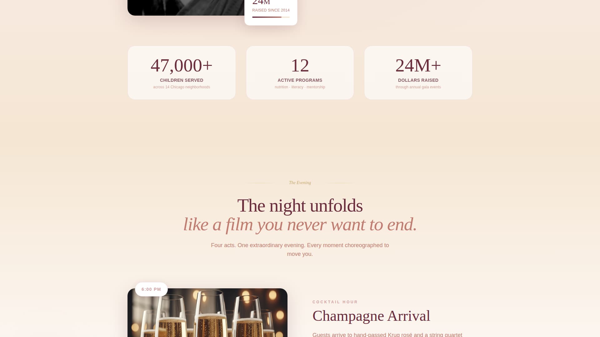 Gala - Elegant Charity Landing Page Template