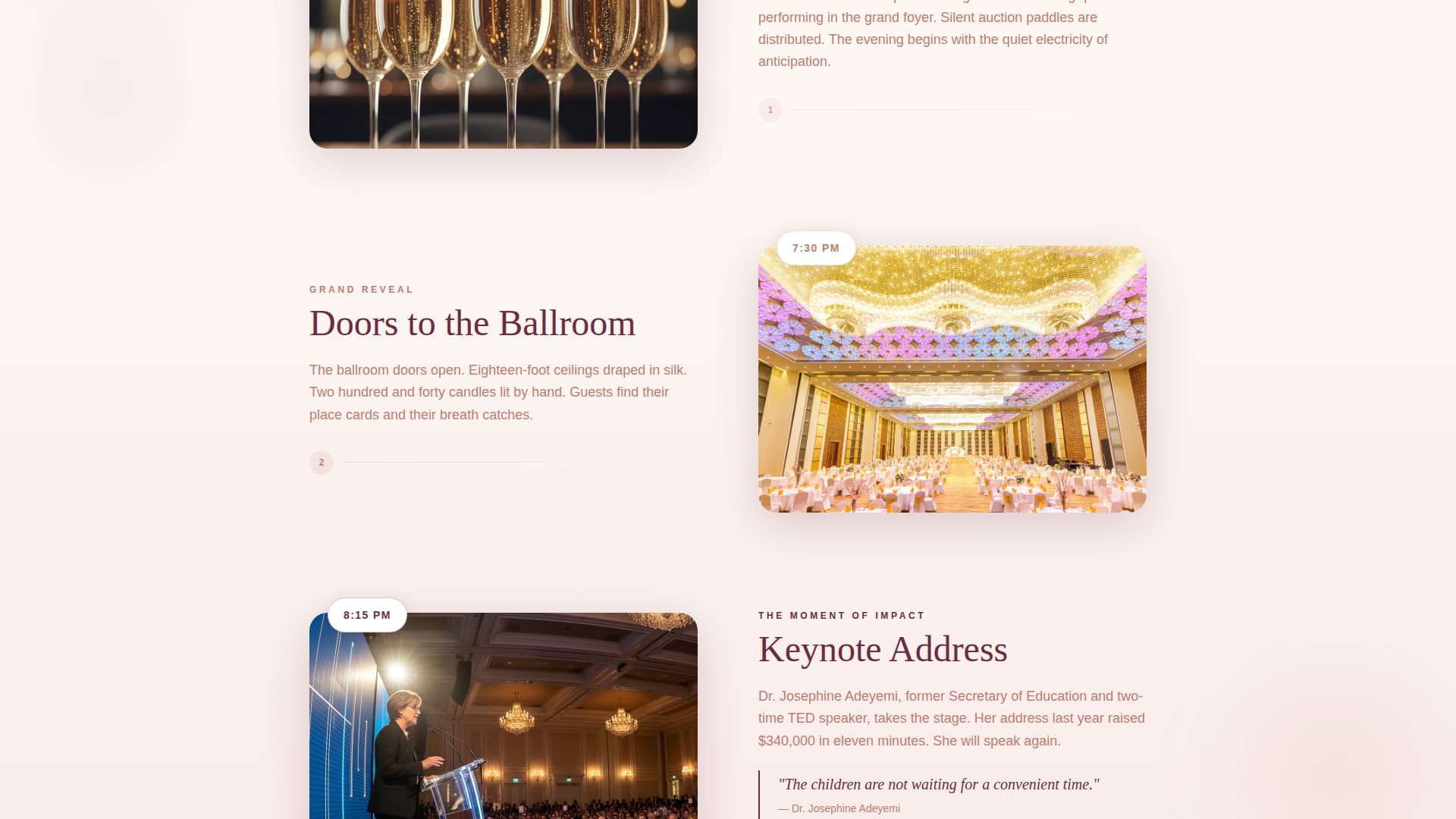 Gala - Elegant Charity Landing Page Template