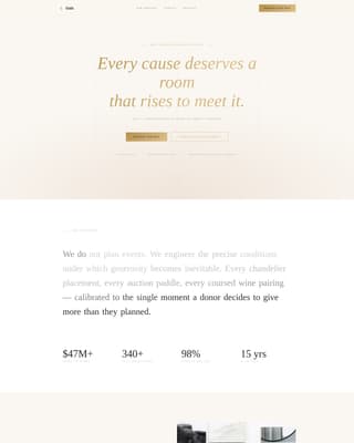 Gala - Elegant Fundraising Landing Page Template
