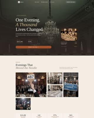 Gala - Luxe Charity Landing Page Template