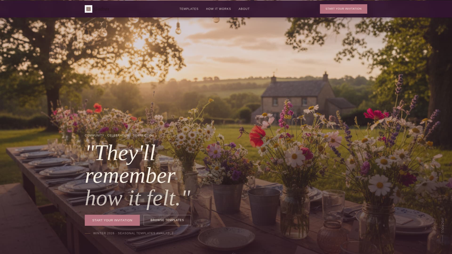 Gather - Artisan Community Landing Page Template