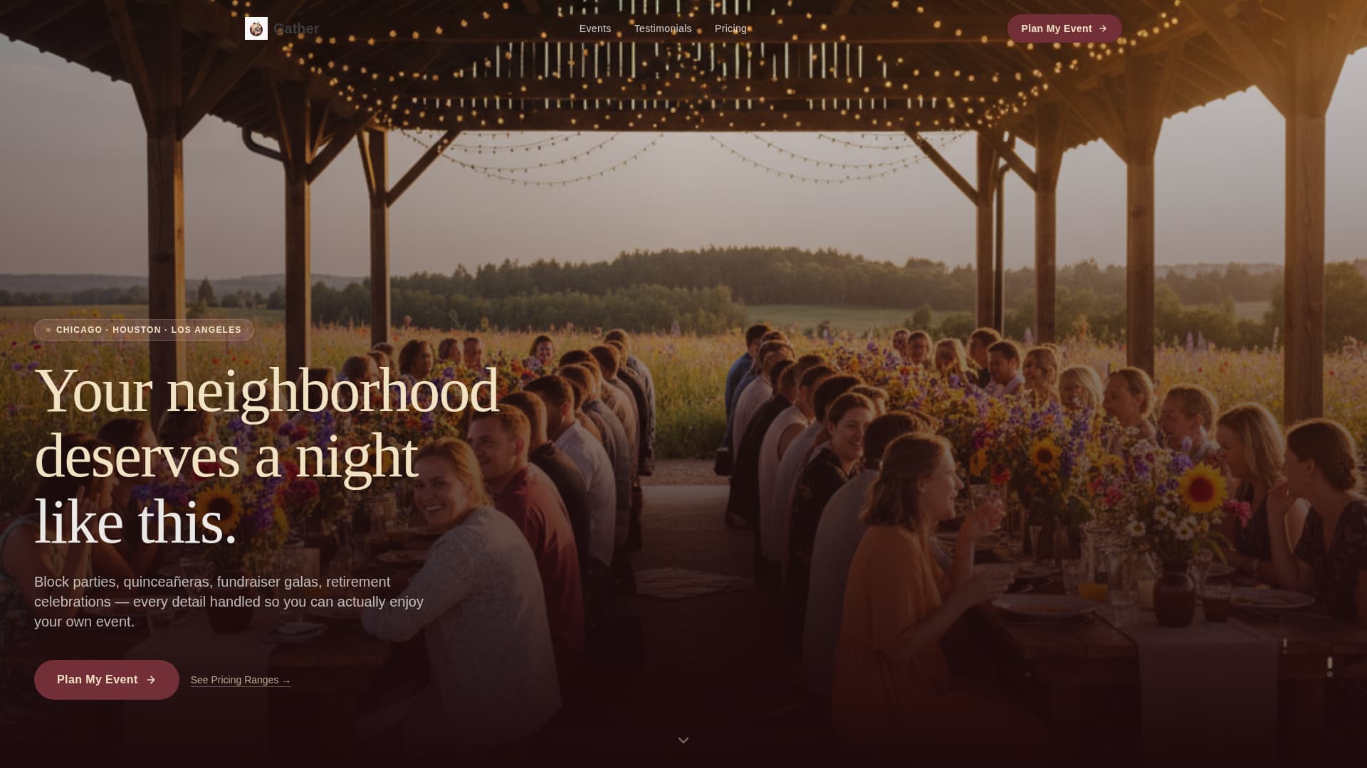 Gather - Vibrant Community Landing Page Template