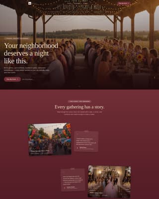 Gather - Vibrant Community Landing Page Template