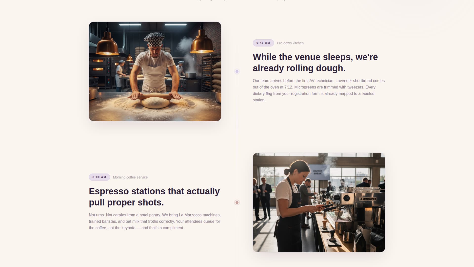Spread - Elegant Conferencecatering Landing Page Template