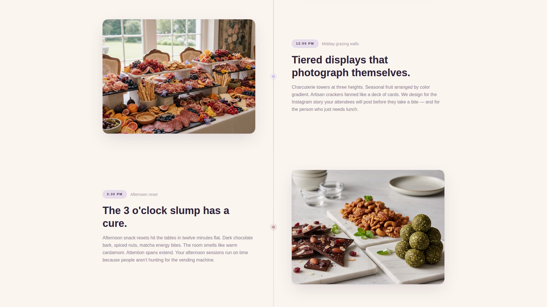 Spread - Elegant Conferencecatering Landing Page Template